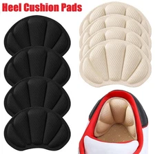 4Pairs Back of Heel Cushion Pads Adhesive Heel Grips Inserts for Boots Shoes