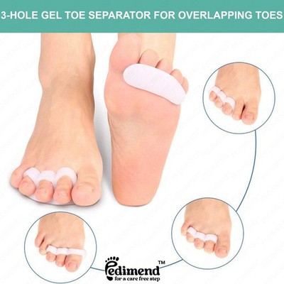 Pedimend Silikon Gel Hammer Zehenglätter für gewellte Zehen oder gebogene Zehen - UK