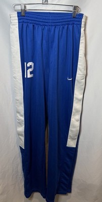 Nike Dri-Fit Snap Tearaway Track Sweatpants Pants Blue White Stripe Y2K Warmup M
