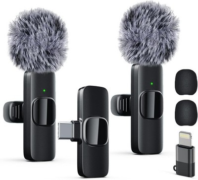 Professional Dual Wireless Lavalier Microphone for iPhone & iPad - Plug & Play