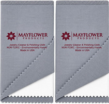 Pro Size Polishing Cloth Set of 2 Large Cleaning Cloths Pure Cotton Made in USA