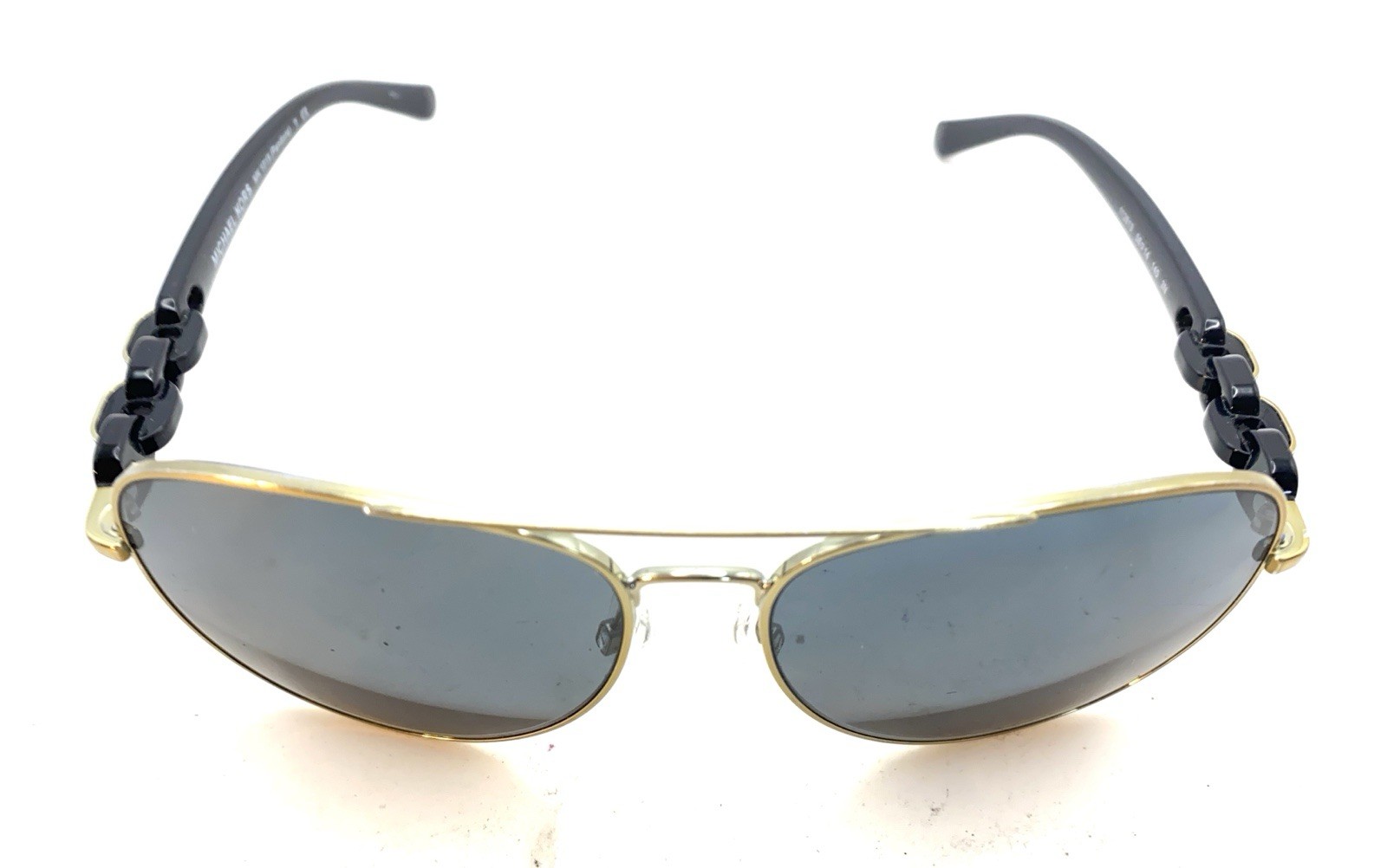 Michael Kors MK 1015 112813 Silver Black Aviator Sunglasses Frames 58-14 140 thumbnail 4