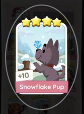 Snowflake Pup ⭐⭐⭐⭐  MONOPOLY Go ⚡️⚡️INSTANT SHIPPING Set:18-3