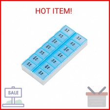 EZY DOSE Weekly 7-Day AM/PM Daily Pill Case, Medicine Planner, Vitamin Organiz