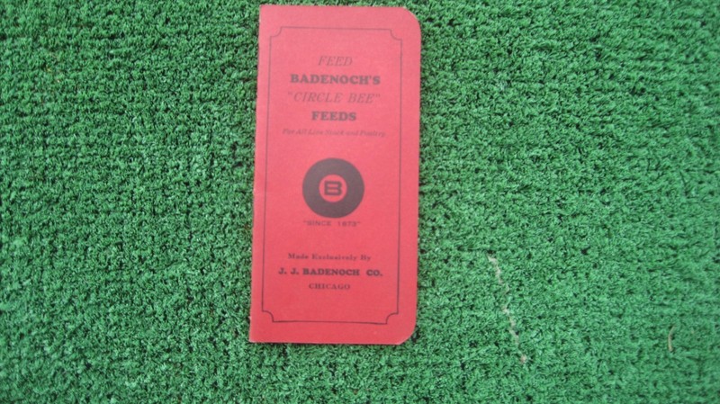 Vintage 1930 Badenoch's Circle Bee Feeds Memo Book, Mullenix Coal, Spencer, IN