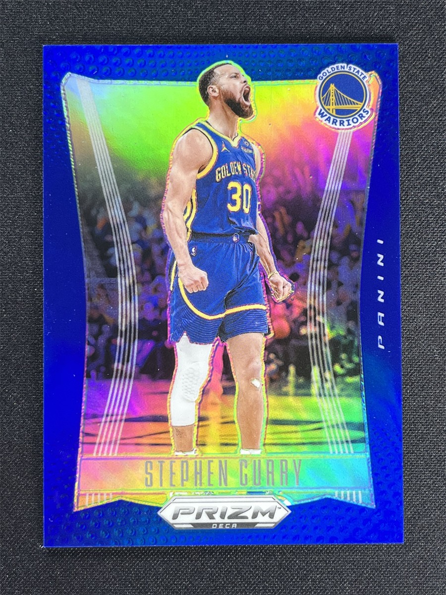 2023-24 Panini Prizm Deca Stephen Curry #144 Blue Prizm Color Match /149