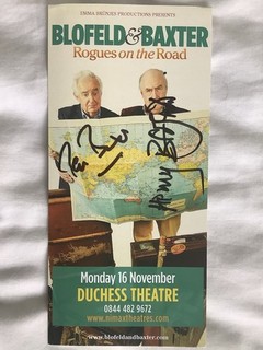 Rogues On The Road Flyer Signed By Henry Blofeld And Peter Baxter