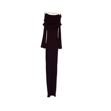 Galleria Rib Knit Maxi Dress - Merlot - XS