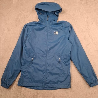 Karrimor Jacke Herren UK XS blau wasserdicht Kapuze Outdoor Wandern