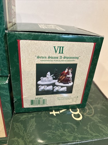 Dept 56 Twelve 12 Days of Christmas Figuren Dickens Village komplett 12 Sets - Bild 8 von 14