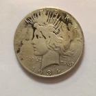 1934 S Peace Dollar $1 90% Silver Business Strike US Coin Circulated