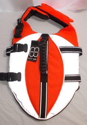 Salty Dog Life Jacket M Dual Grab Handles Canine Flotation Vest Float Coat NEW