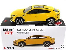 1/64 Scale Lamborghini Urus Yellow Diecast Car MINI GT No 113 Japanese Import