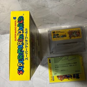 Super Mario World Super Famicom SFC Japanese Version Complete in Box (CIB)