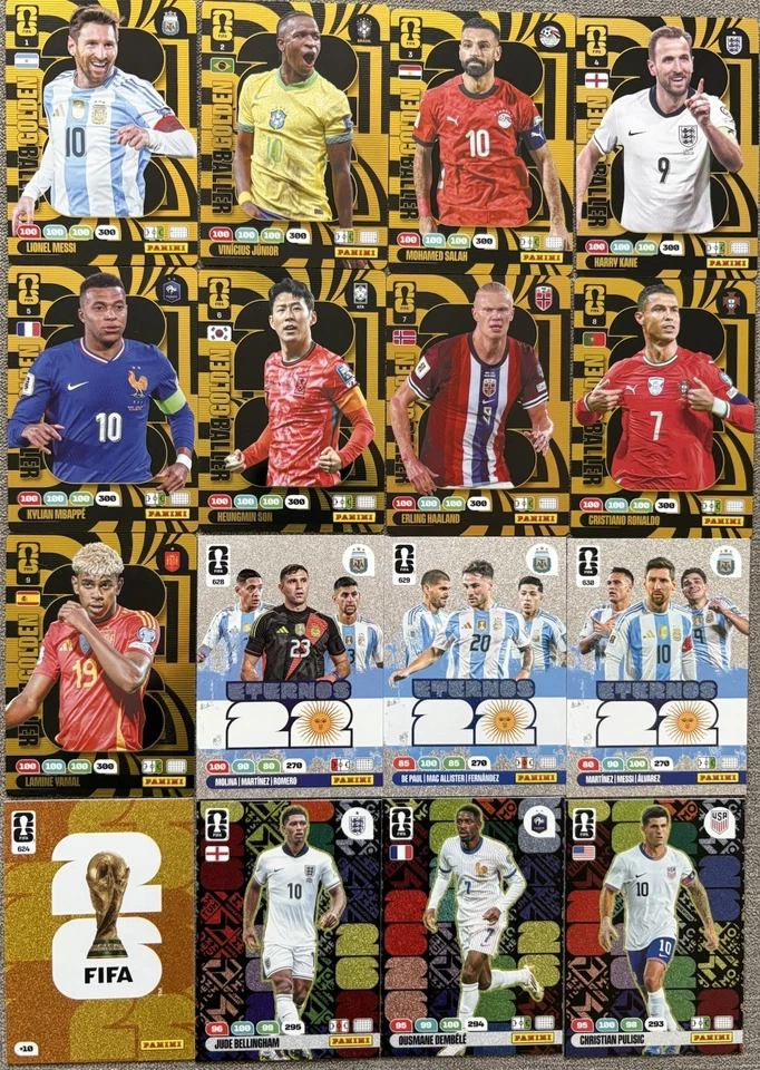 Panini Adrenalyn XL World Cup 2026 Golden Baller, Eternos, Emblem, Momentum Card - Image 1 of 1
