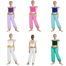 Kinder M&auml;dchen Bodysuit Parteien Tanzkleidung Thema Kost&uuml;m Weihnachten Arabisch