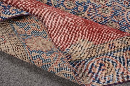 Tappeto vintage, tappeto turco, tappeto grande 10,1 x 6 piedi, tappeti da pavimento, tappeti per grandi - Foto 9 di 10
