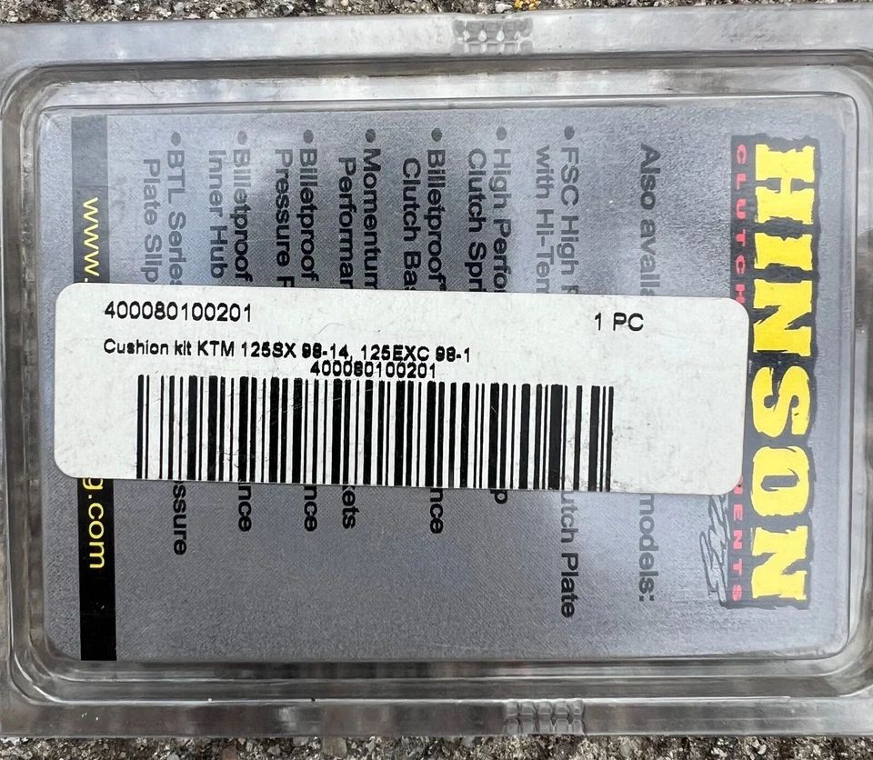 Juego de cojines Hinson CU299 se adapta a KTM SX EXC 125, Honda CR 125 Foto 2 de 4