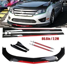 Front Bumper Lip Splitter Spoiler Side Skirt For Ford Fusion 06-2020 Body Kit