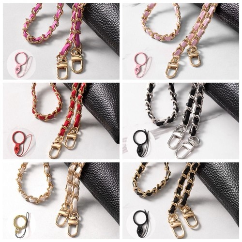 Alloy Metal Leather Chain PU Leather Phone Hanging Rope for Phone Hanging - 第 3/18 張圖片