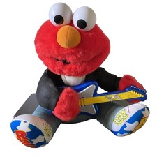 Sesame Street 1997 Jim HensonRock N Roll Elmo w/ Guitar Plays Sings Shakes