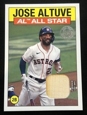 2021 Topps Series 2 1986 Topps All-Star Relic Jose Altuve #86ASR-JA Astros