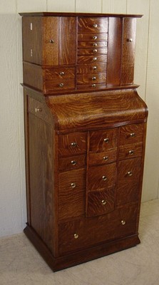 Antique Oak Ransom Randolph Dental Cabinet 35 Ebay