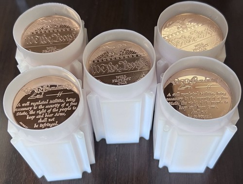 NEW! LOT OF 100 X 1 OZ We the People 999 FINE COPPER ROUND - BULLION - - 第 2/2 張圖片