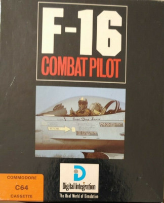 F-16 Combat Pilot  (Digital Int. 1988) Commodore 64 (Box, Tape, Manual) works