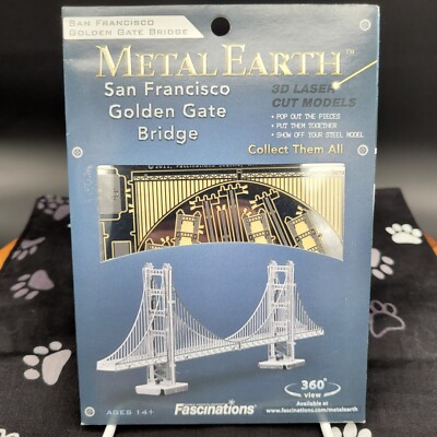 Golden Gate Bridge Metal Earth 3D Model Kit Fascinations Unopened | eBay