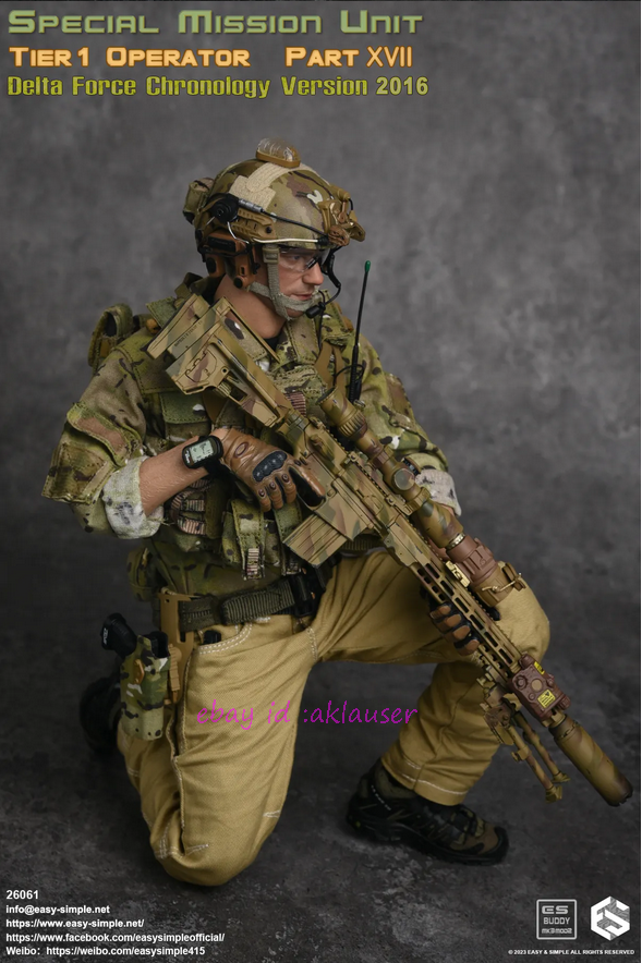 Easy&Simple 26061 1/6 Smu Tier1 Operator Part Xvii Delta Force