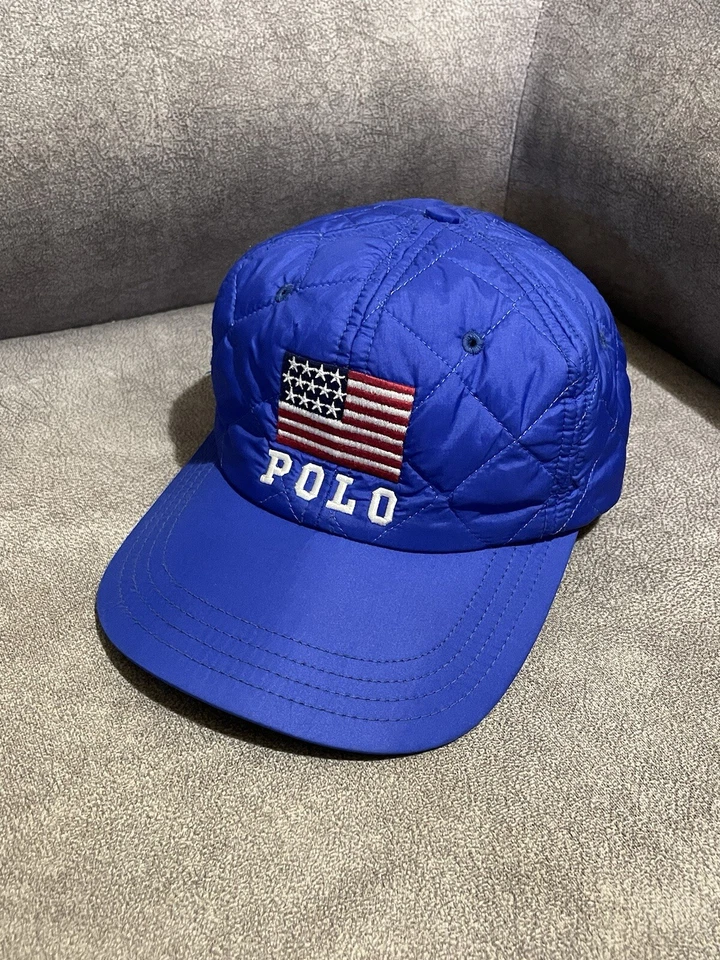Vintage Ralph Lauren Polo Sport Hat Cap Flag - Image 2 of 4