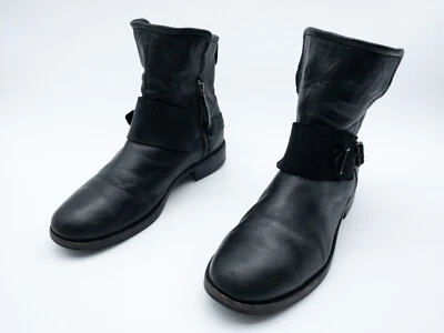 UGG Cybele Bottines Cheville Stiefel Femme Noires Talon Bloc 41 EU - Photo 1/4