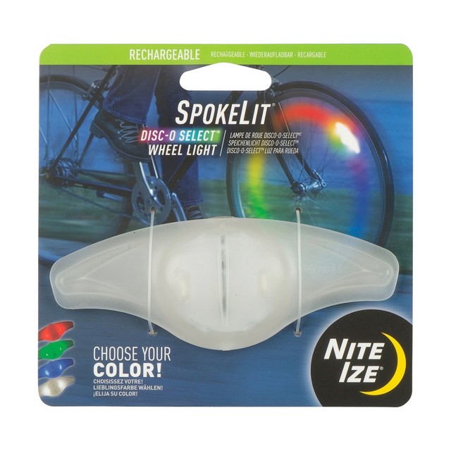 Disco Disc-O micro chip controlled Nite Ize Lights LED Spoke Wheel Light