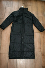 New&tags Black Long Padded Oversized Sleeping Bag Coat Size 6 8 10 Quilted Parka