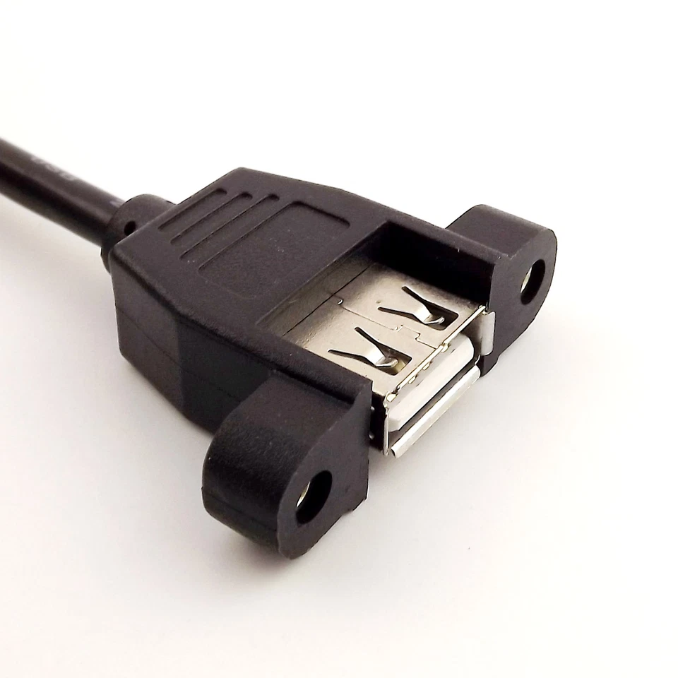 5pcs USB 2.0 A Female Panel Mount to USB B Male Socket Printer Cable Cord 1.5FT - Image 4 of 4