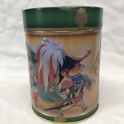 Vintage Lambertz German Wind Up Musical Cookie Tin Christmas Silent Night