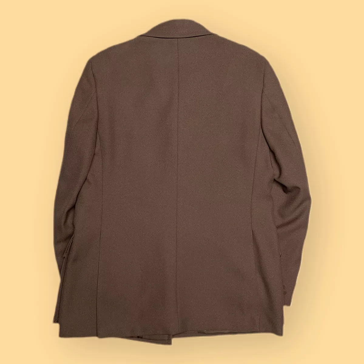 Vintage 60s 70s Leisure Suit Jacket Brown Western Sport Coat Size 43 Disco