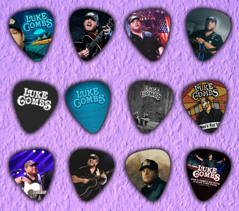 LUKE COMBS Guitar Picks * Set of 12 *