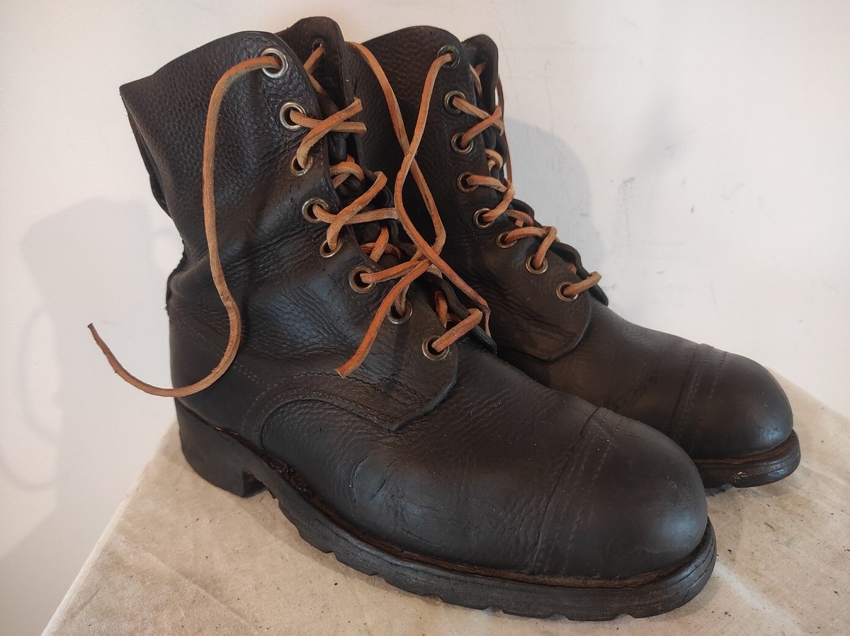Swedish Army Army Boots Used Vintage 1942 Swedish Army Work Boots
