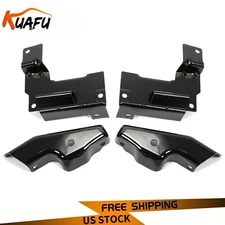 4PCS Front Steel Bumper Brackets Set For 2003-2006 Chevrolet Silverado 1500-3500