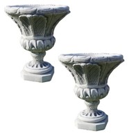 2 X Blumentopf Amphore Pflanzschale SteinmöBel BlumenküBel PflanzküBel 100KG