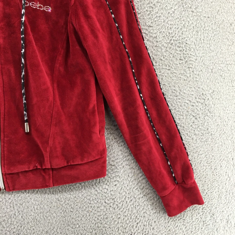 Bebe Sudadera con Capucha Mujer Mediana Roja Mezcla de Algodón Con Capucha Manga Larga Bolsillo Foto 3 de 4