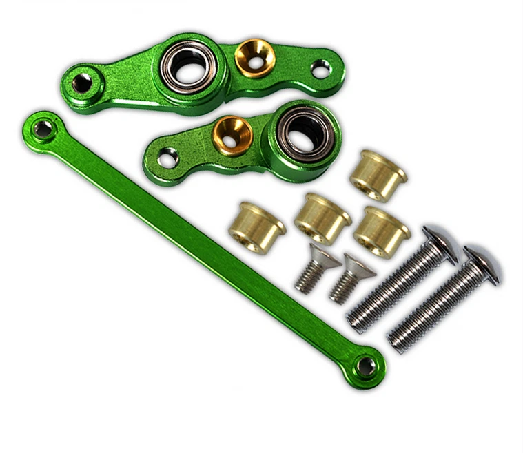 GPM RC 1:10 Aluminum Steering Assembly for TAMIYA DF01/TA01/TA02/M1025 HUMMER - Image 3 of 4