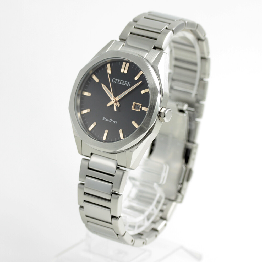 CITIZEN COLLECTION BM7620-83E Eco-Drive octagon Solar Analog Black