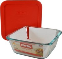 Pyrex 4c Sq Storage Red Lid, Partno 1109131, By World Kitchen (ekco), Household on sale Pyrex 4c Sq Storage Red Lid, Partno 1109131, By World Kitchen (ekco), Household on sale