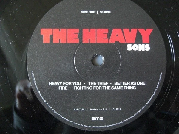 LP / VINYL  THE HEAVY - SONS - Bild 3 von 4