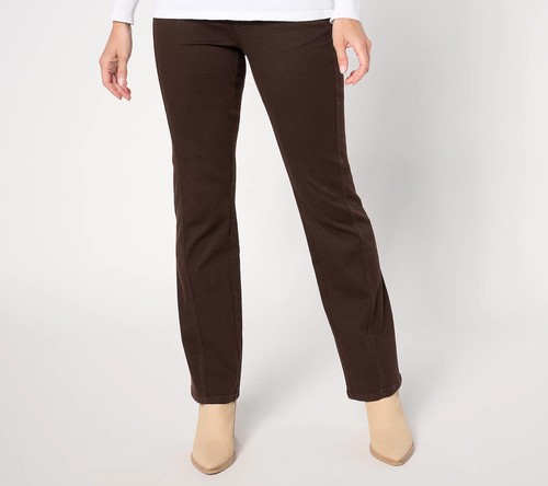 Belle by Kim Gravel Primabelle Twill Boot Cut Jean -Walnut (Sz Reg 4) a654870 - - Picture 3 of 7