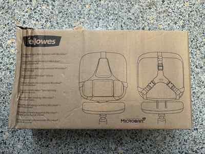 Fellowes CRC80376 Pro series back support with microban protection