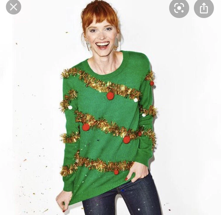 Ransom Ugly Christmas Sweater Tacky Funny Poms Tinsel Bells